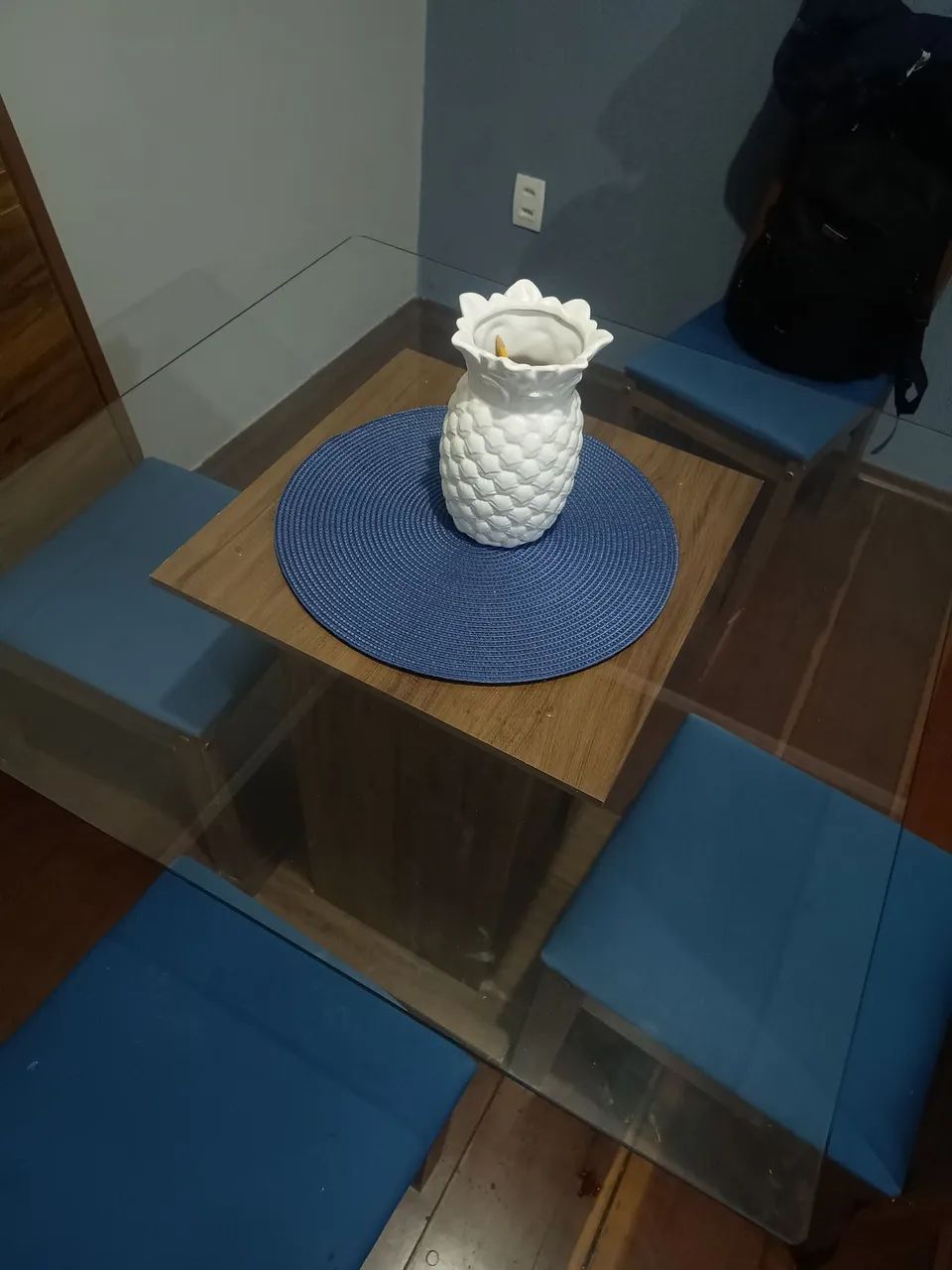 MESA DE VIDRO QUADRADA - Foto 4