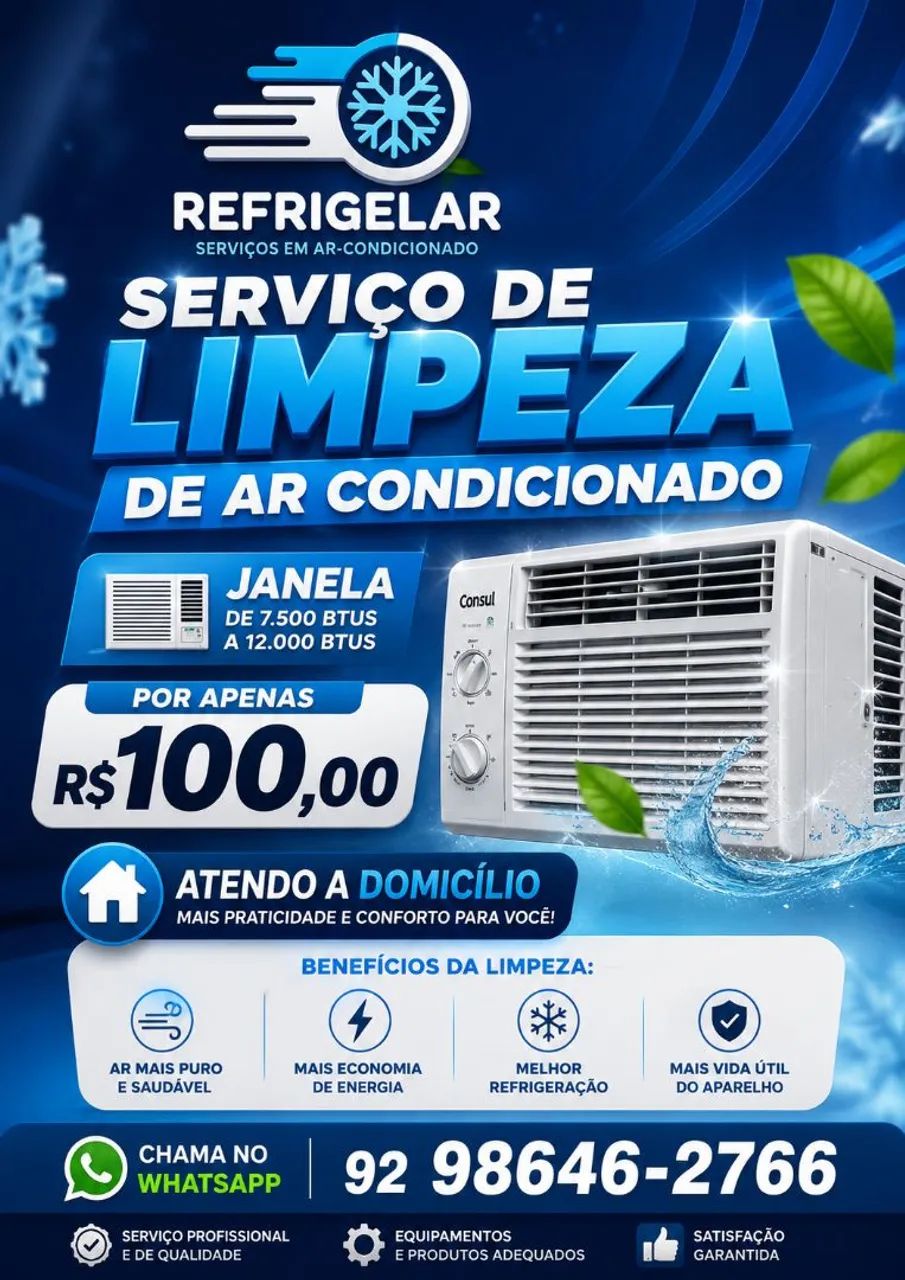Limpeza de ar condicionado de janela 