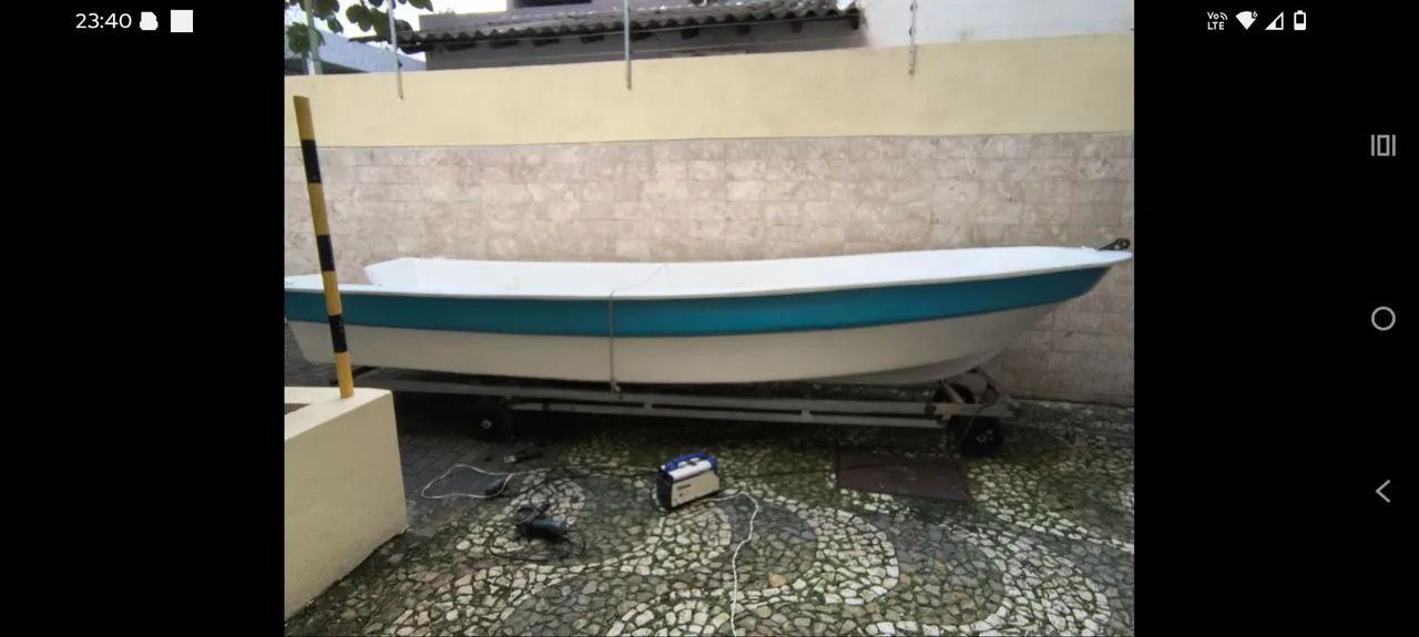 Carretinha de encalhe para casco panga ou Mistral  - Foto 2