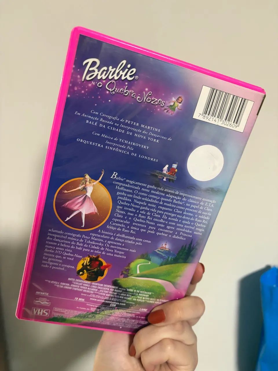 Fita VHS antiga Barbie quebra nozes - Foto 2