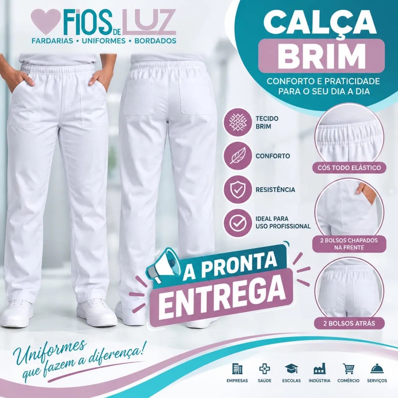 Brim profissional branco 