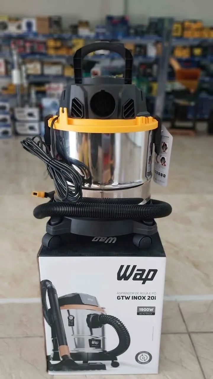 Aspirador de pó e água 20L Inox 1900w 220v - Wap(Novo) - Foto 3