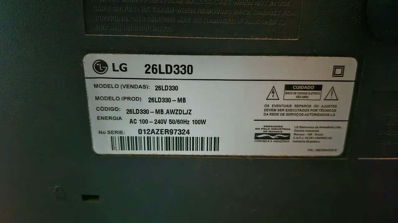 TV LG LCD 26 polegadas com controle remoto - Foto 5