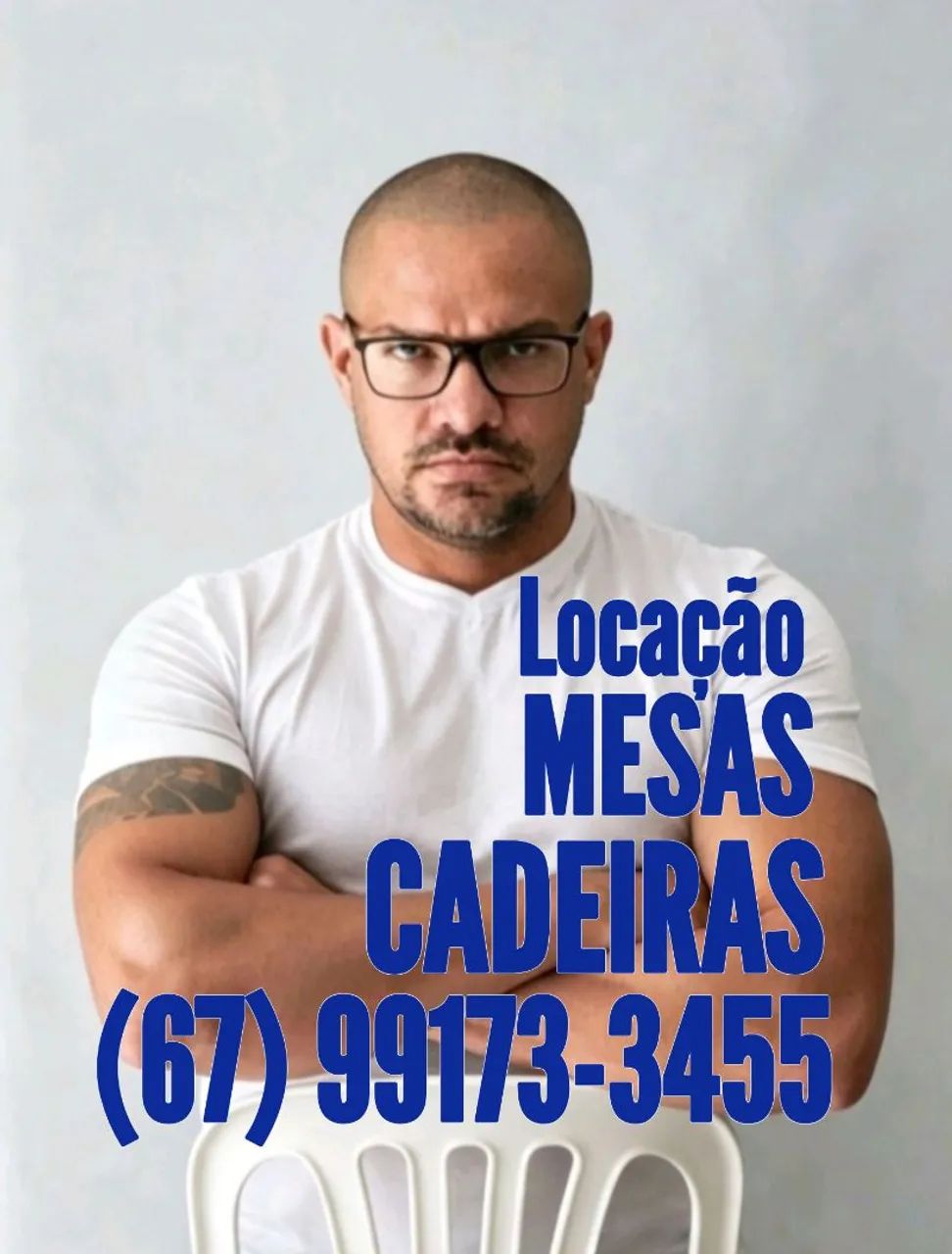 ALUGUEL de MESAS e CADEIRAS 