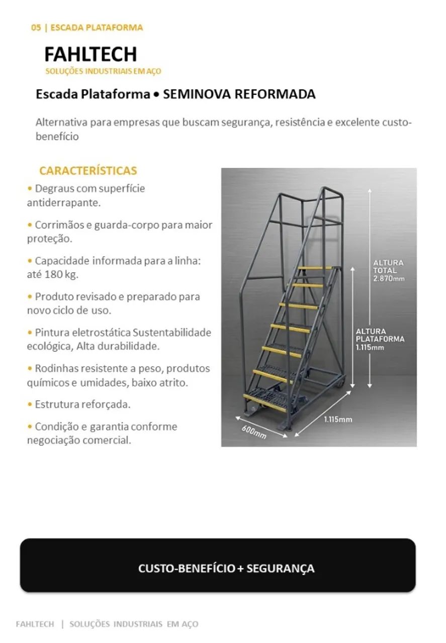 Escada Plataforma  - Foto 5
