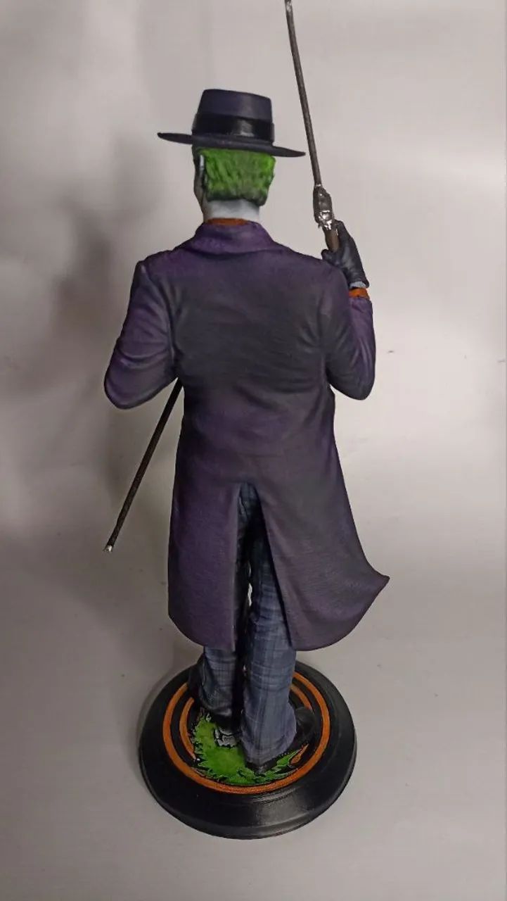 Escultura 3D Coringa (Joker) Clássico - Aproximadamente 30 cm - Foto 4