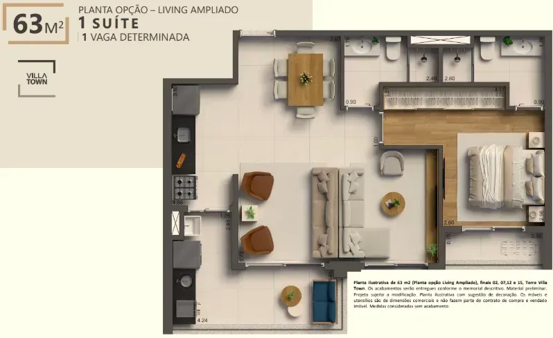 PLANTA 63m²