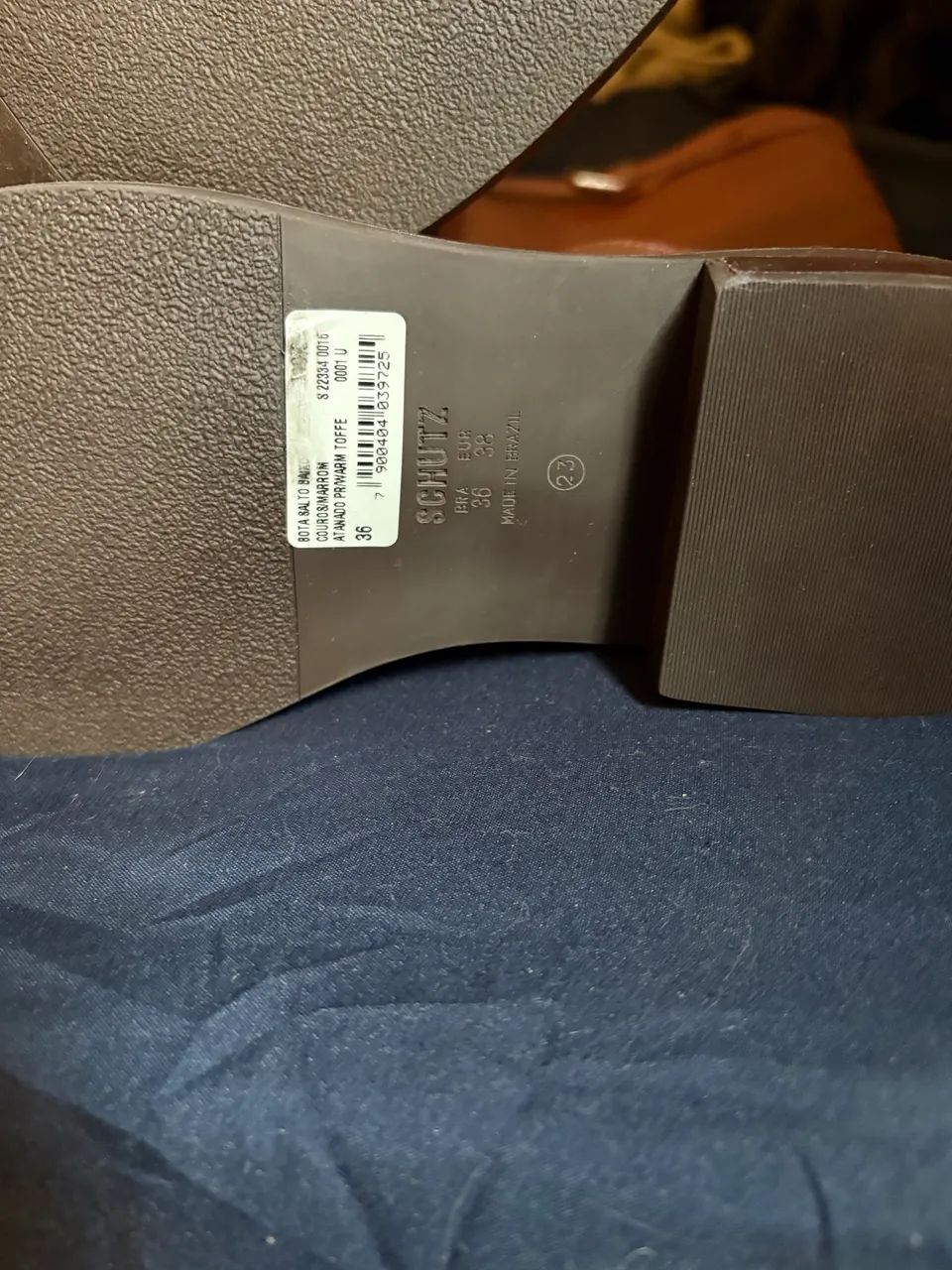 Bota Schutz 36 marrom couro legítimo  - Foto 3