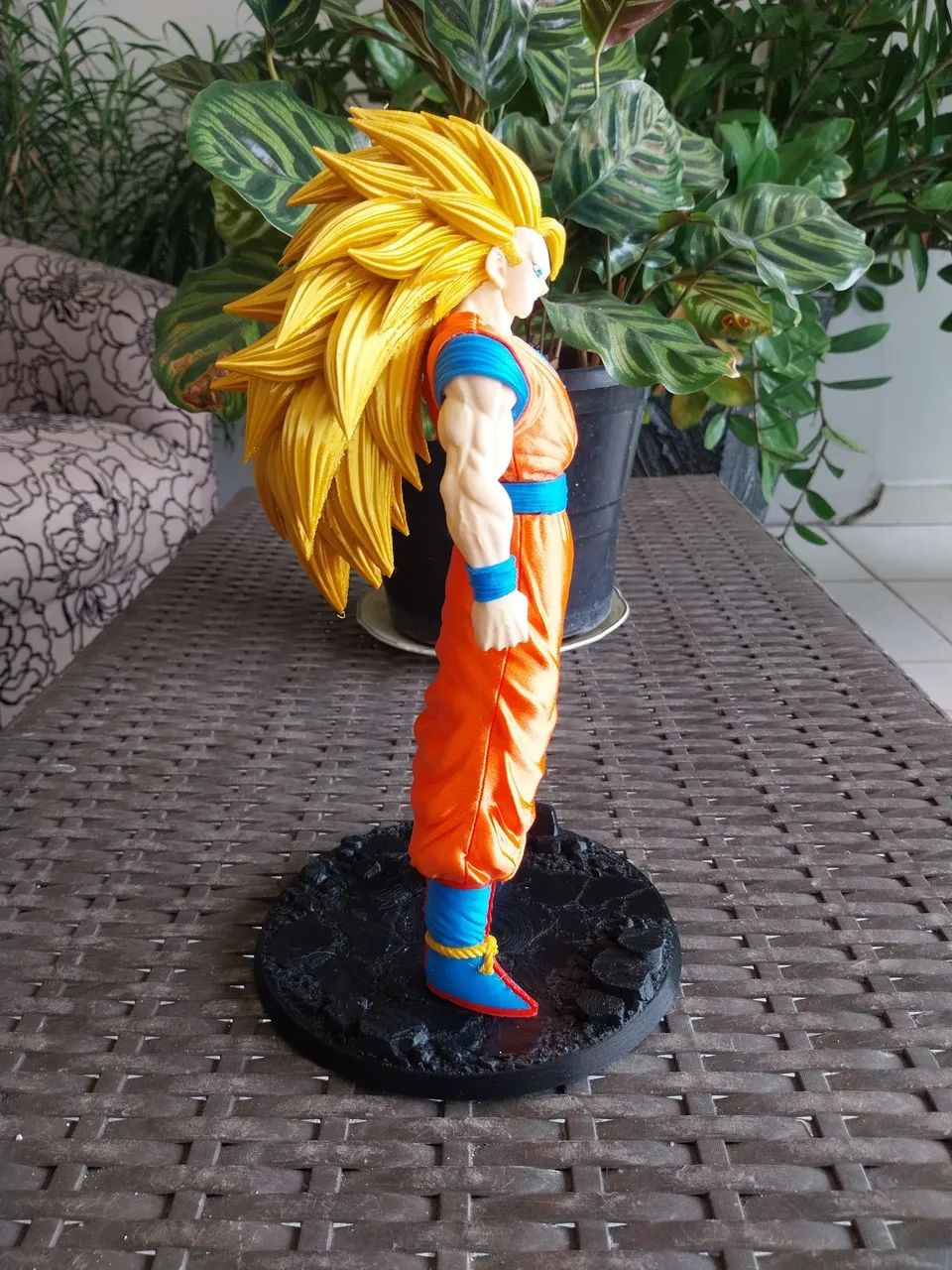 Boneco Goku Sayajin 3 em 3D - Foto 2
