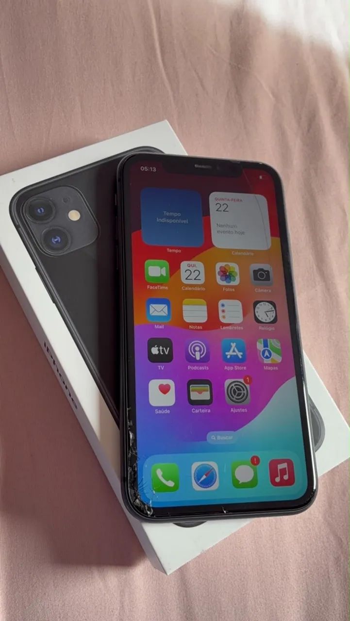 iPhone 11 64GB Preto - Tudo Funcionando