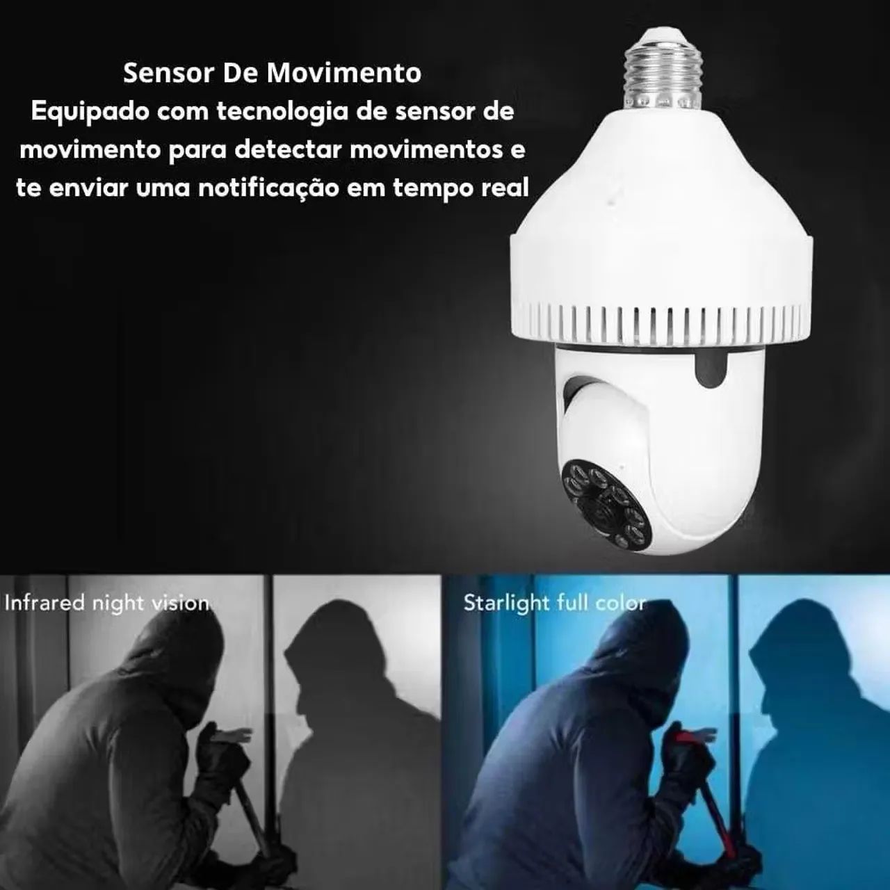 Câmera Wi-Fi bocal  - Foto 5