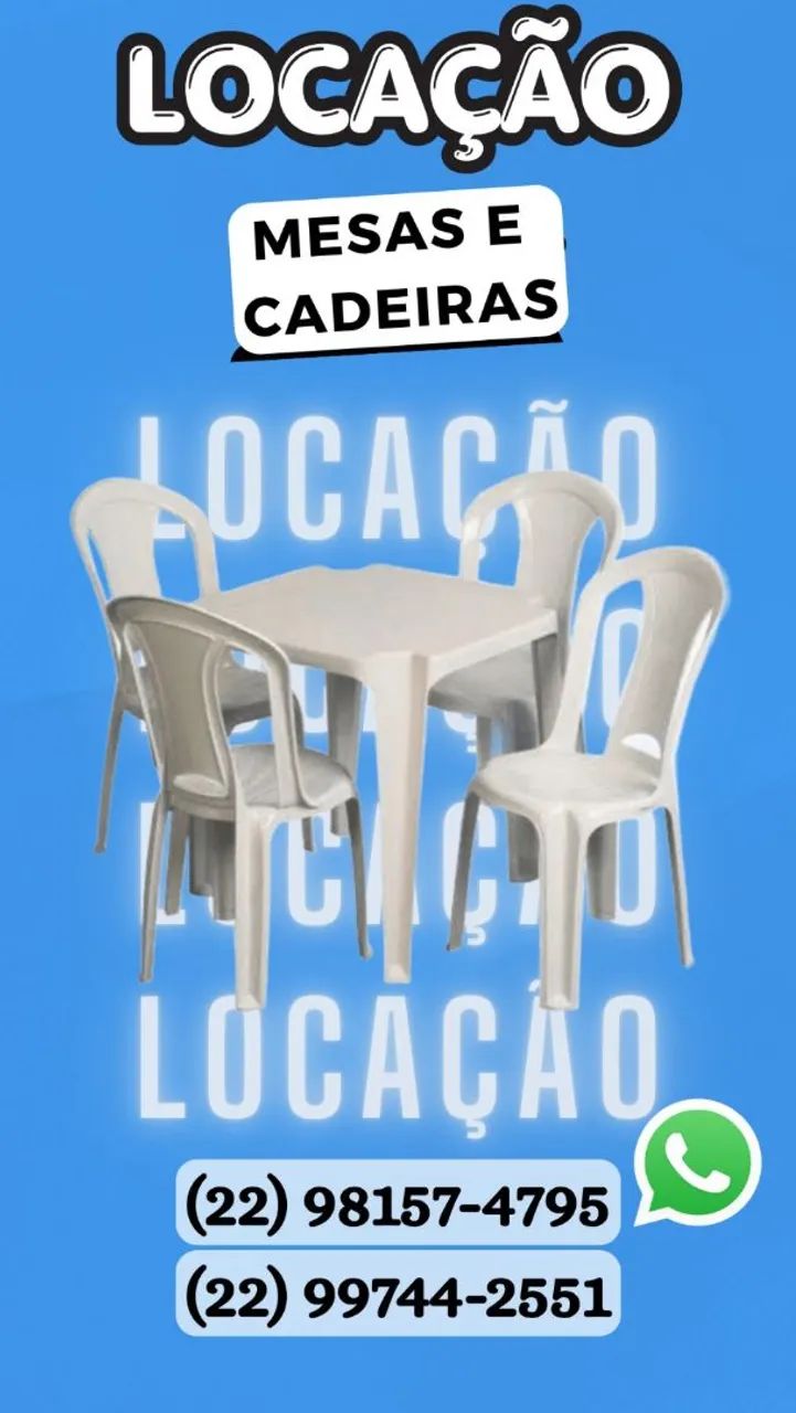 Aluguel de mesas e cadeiras para eventos  - Foto 3