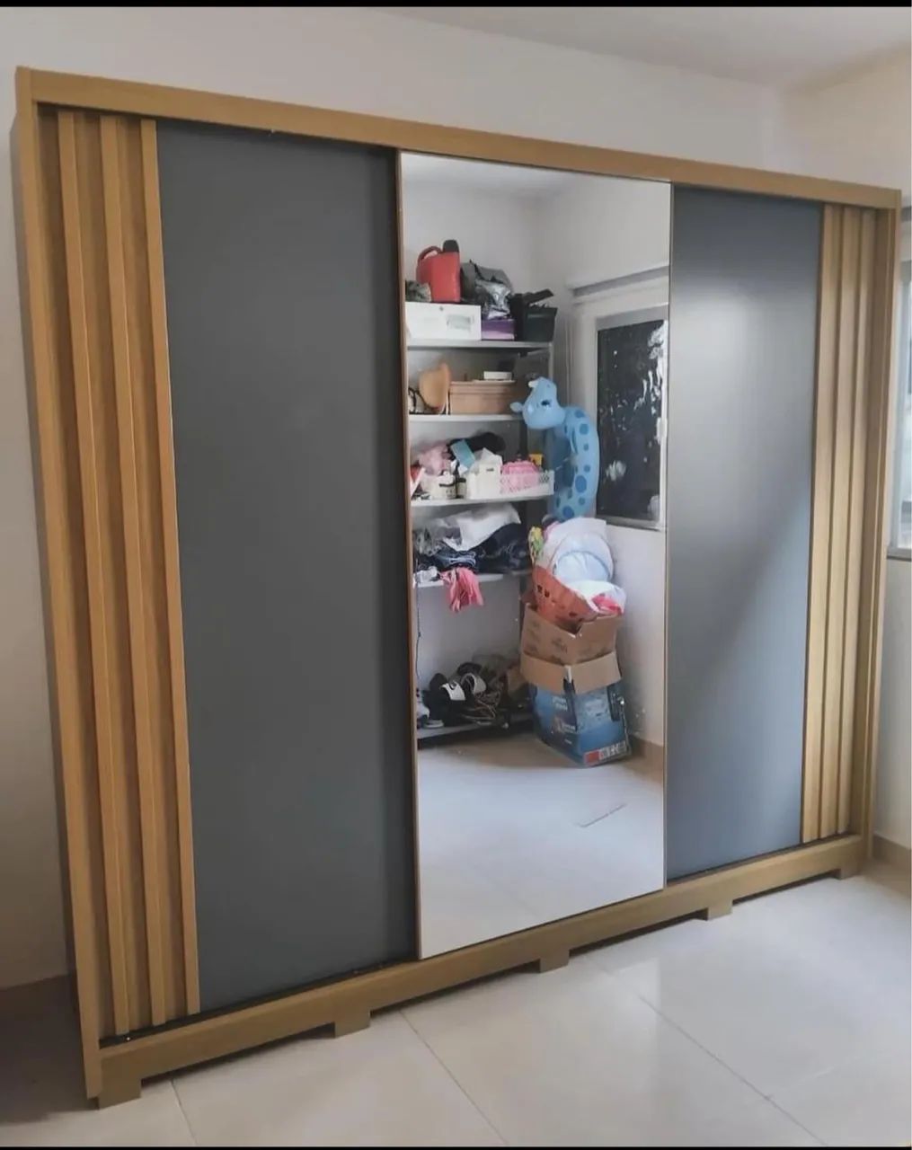 ? Guarda-Roupa 100% MDF  Moderno com Espelho Arizona ?  - Foto 3