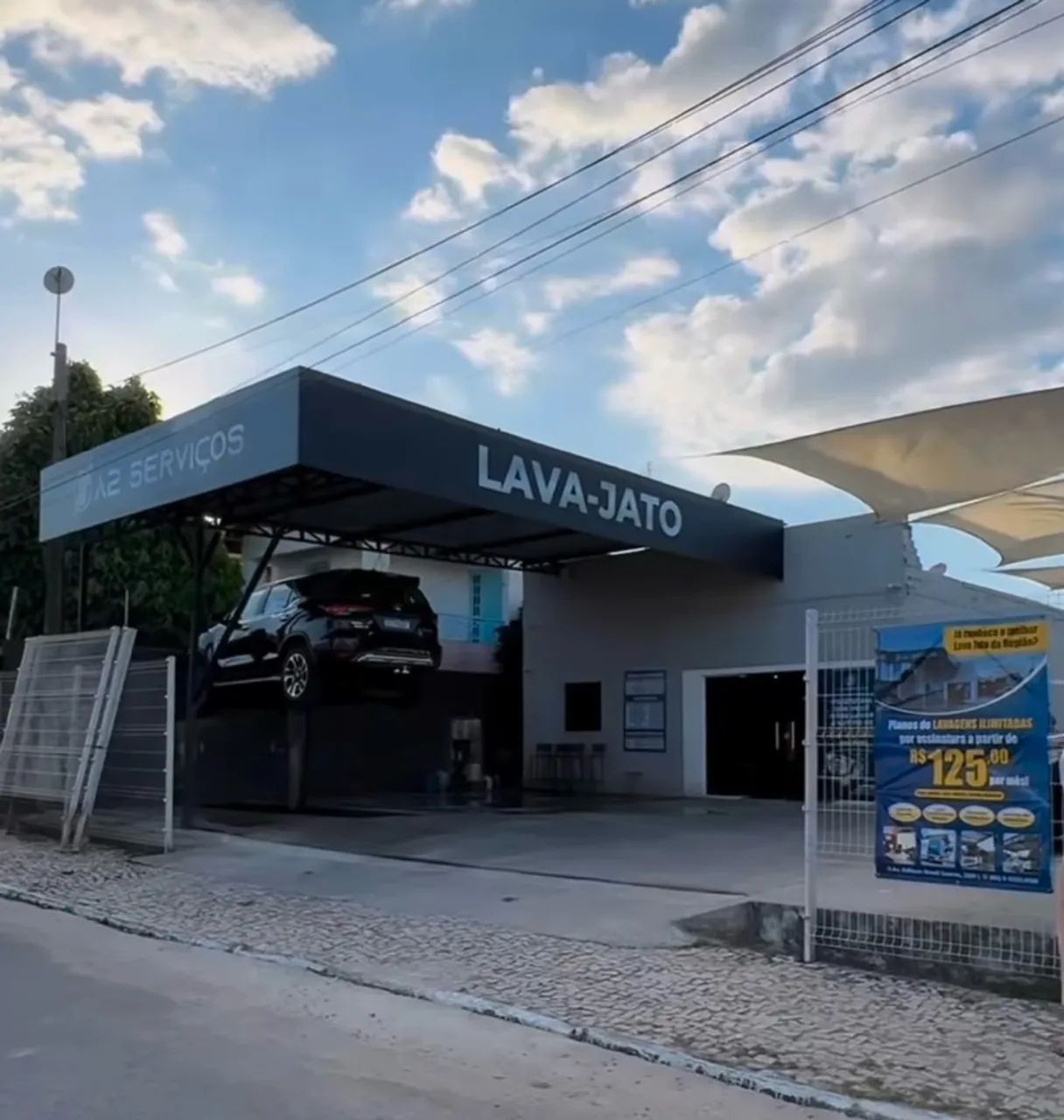 Vaga para lava jato 