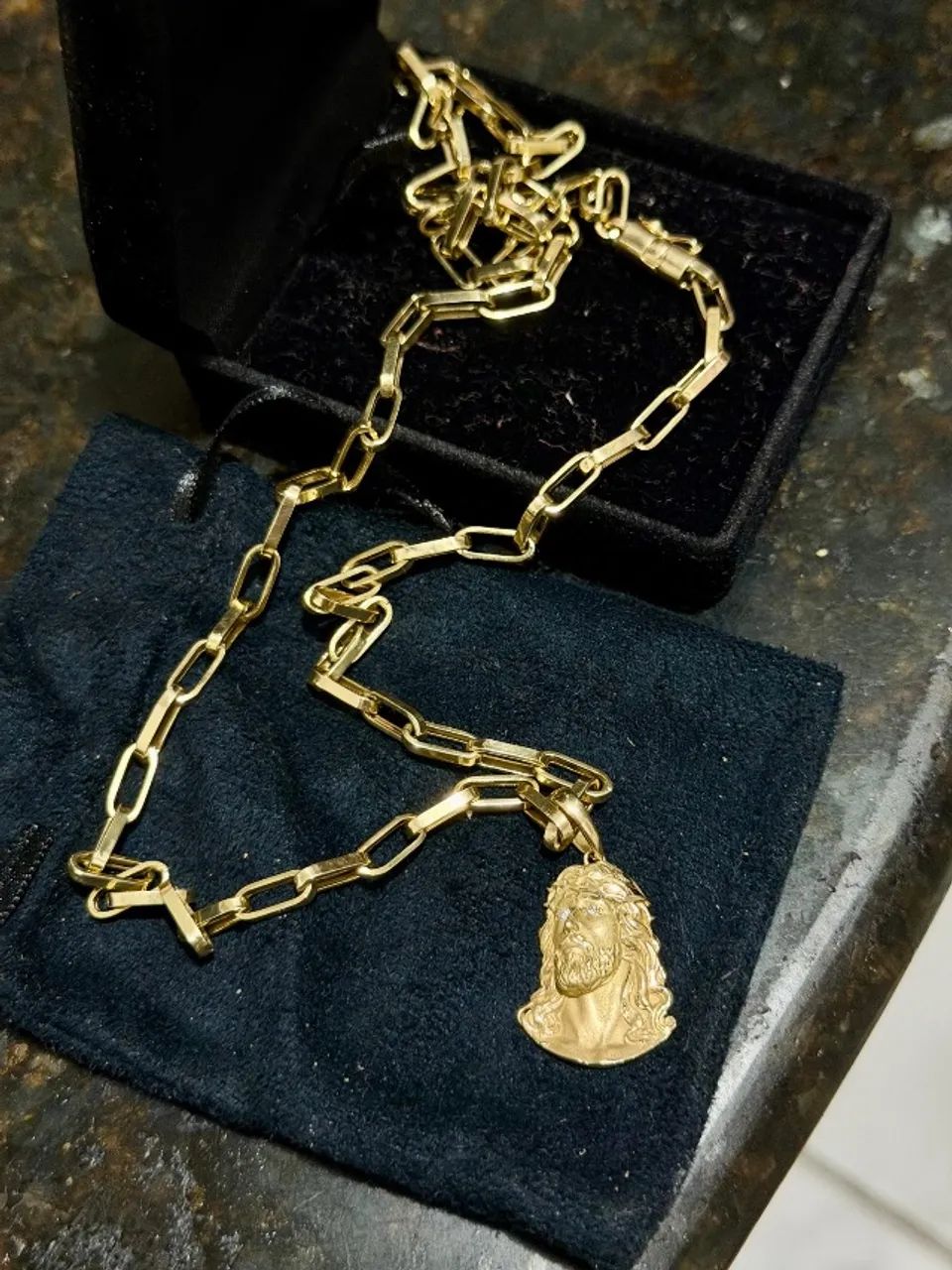 Corrente ouro 18k + pingente ouro 18k - Foto 4