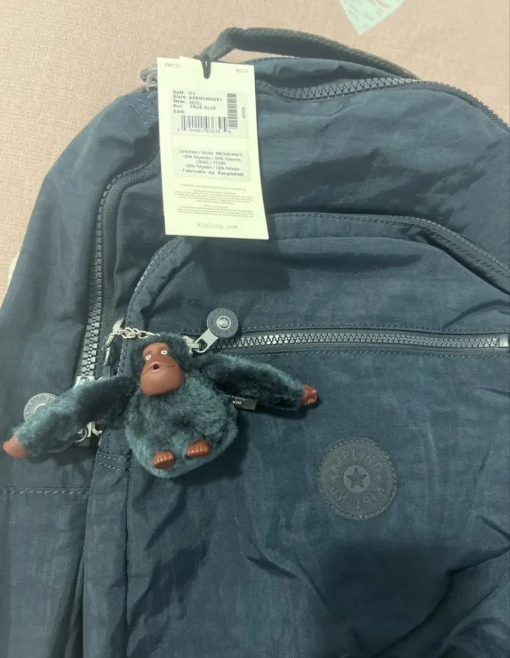 Mochila kipling nova original 27 litros modelo seoul  - Foto 3