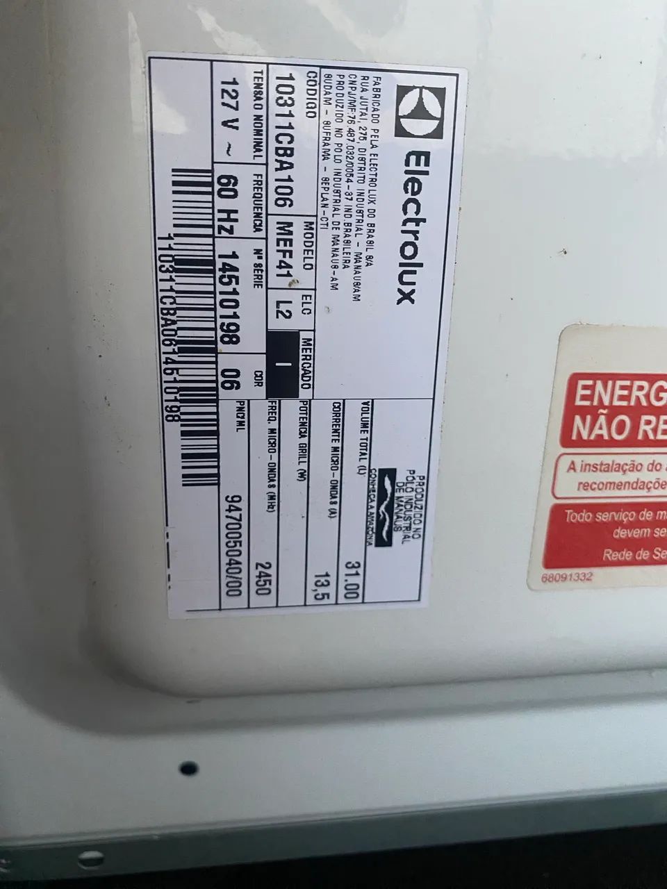 Microondas Electrolux 31L 110V - Foto 4