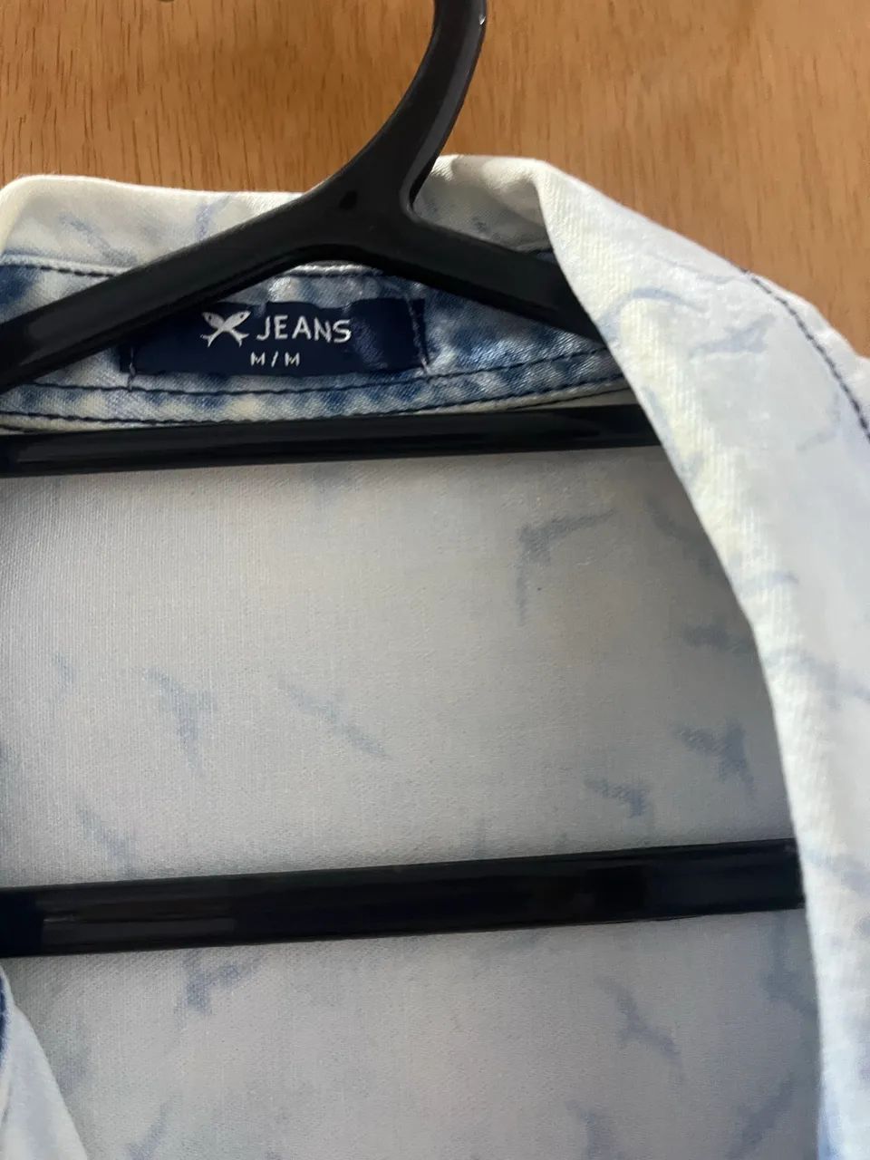 Camisa jeans azul Hering M - Foto 3