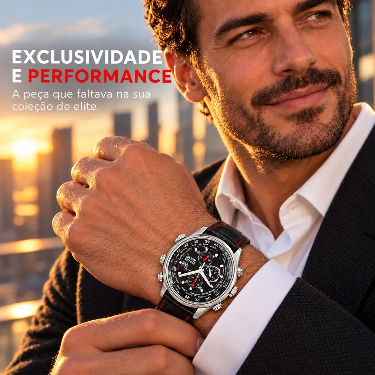 Relógio citzen red arrows eco drive completo  - Foto 5