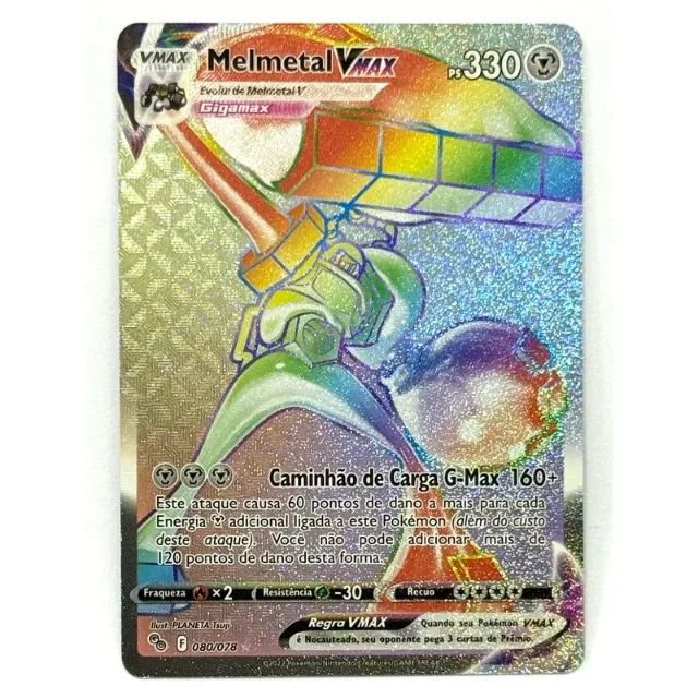 Carta 080/078 Pokmon Original Copag Card Melmetal Vmax Rainbow Full Art Brilhante Foil - Hobbies e colees - Marechal Hermes, Rio de Janeiro 1470937063 | OLX Carta 080/078 Pokmon Original Copag Card Melmetal Vmax Rainbow Full Art Brilhante Foil - Hobbies e colees - Marechal Hermes, Rio de Janeiro 1470937063 | OLX