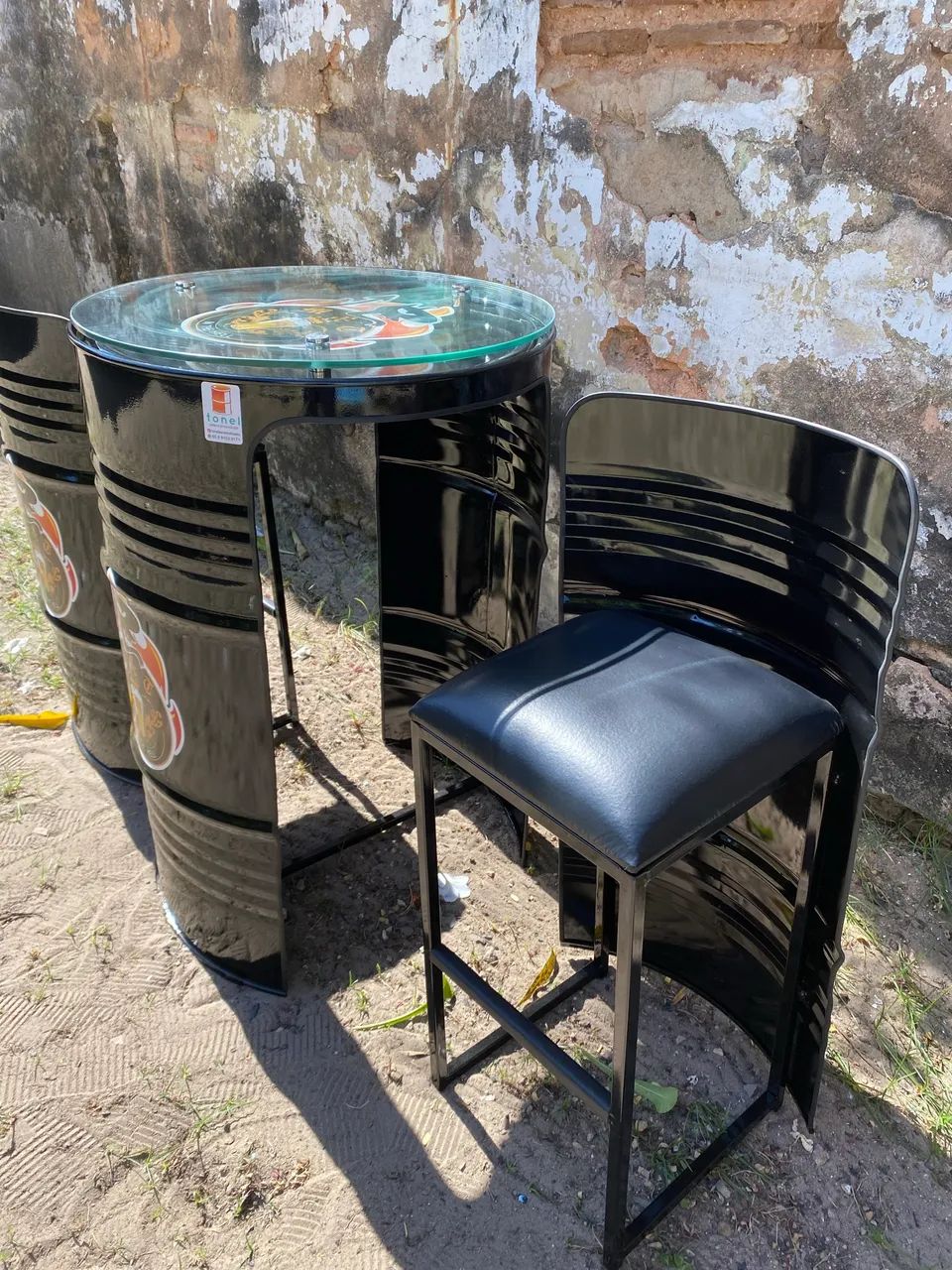Conjunto mesa + banquetas personalizadas  - Foto 3