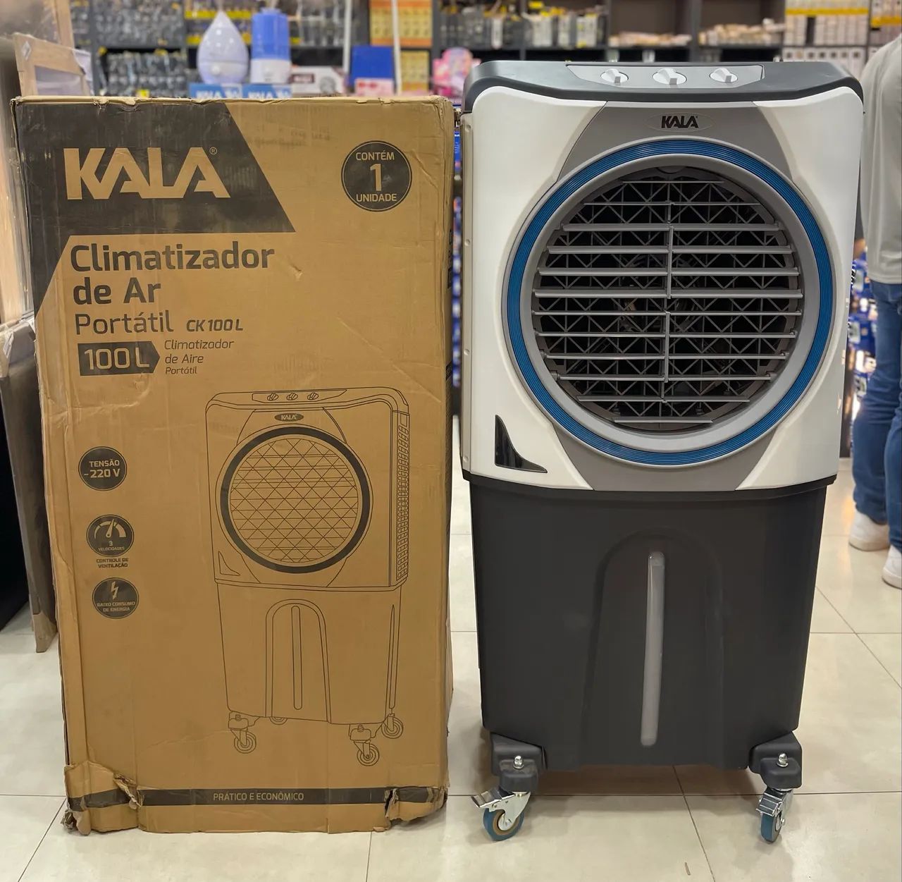 CLIMATIZADOR KALA 100 LITROS COM 3 VELOCIDADES *  *? - Foto 2