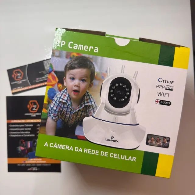 Babá Eletrônica Câmera Wifi Sem Fio Com Microfone