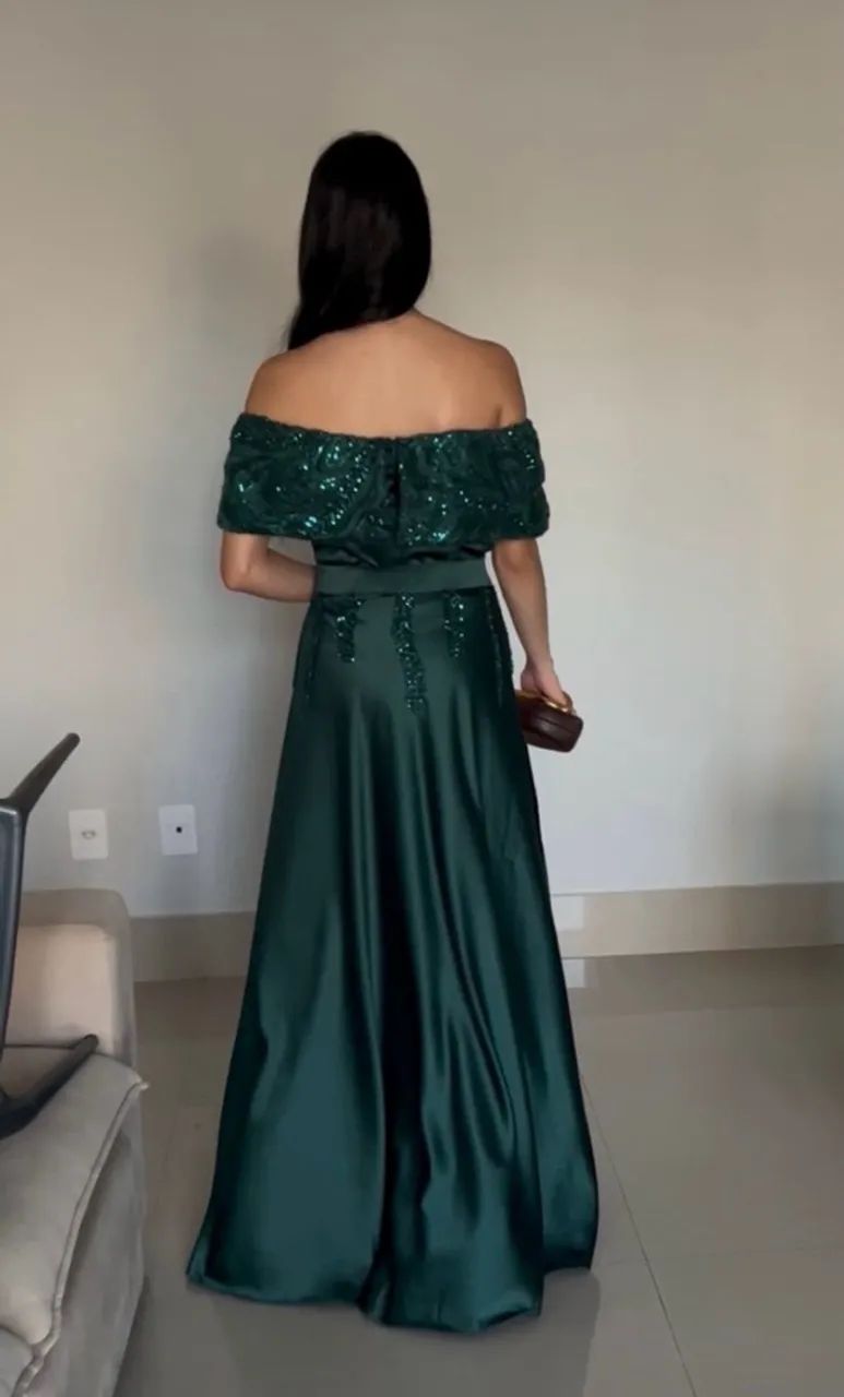Vestido Verde Esmeralda  - Foto 4