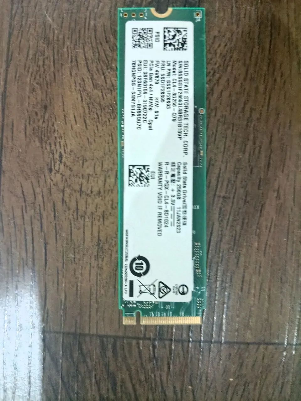 Nvme de 256GB ( 4 geração) - Foto 2