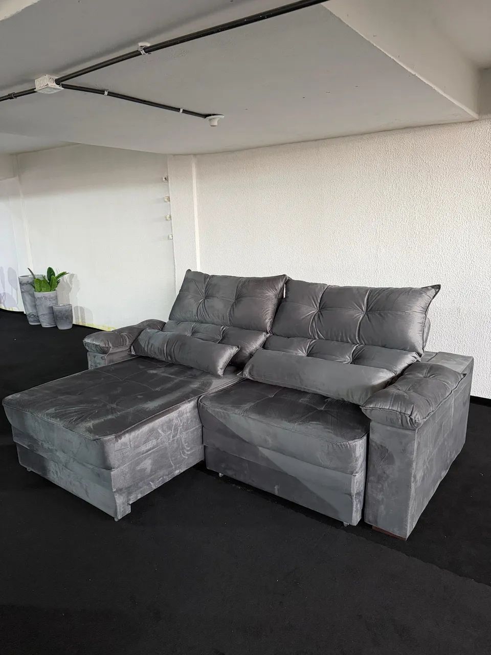 Retractable and Reclining Sofa - New422082032876267520