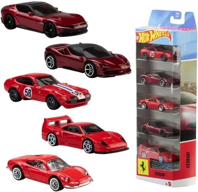 Miniatura Hot Wheels Conjunto Pack com 5 Ferrari - Foto 2