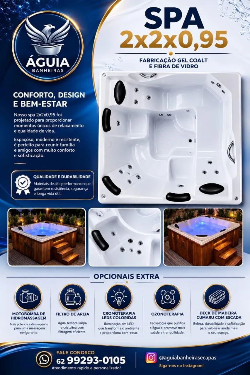 Spa Premium 5 lugares 2,00 X 2,00 - Foto 2