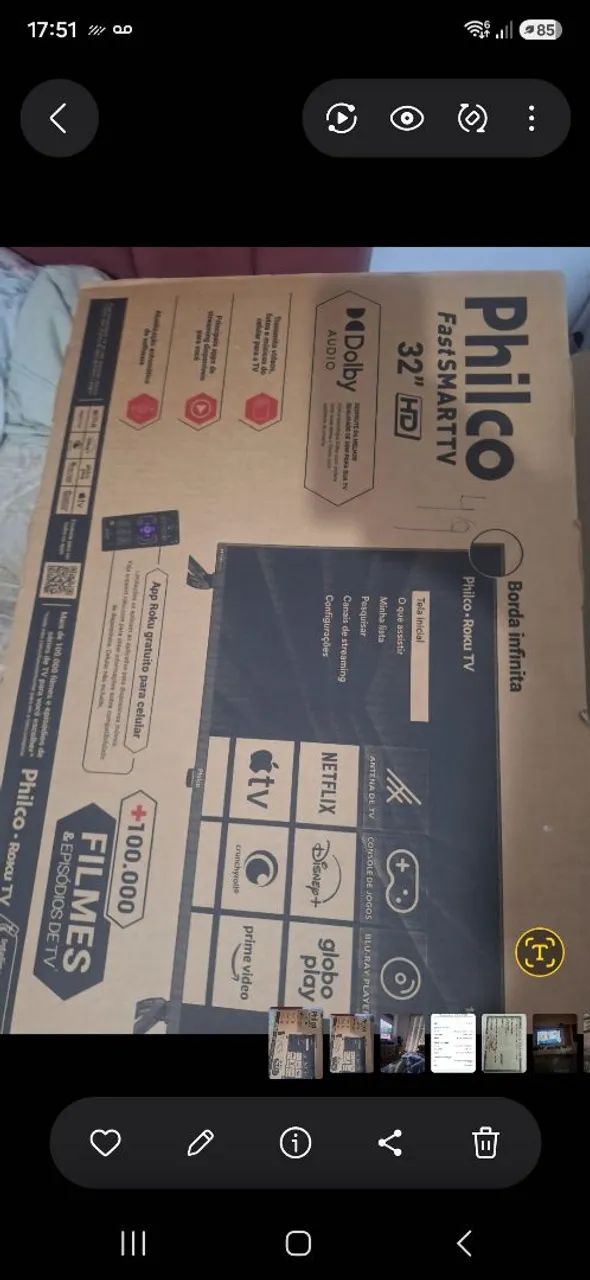 TV 32'' Philco HD Roku TV - Foto 2