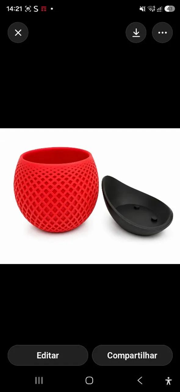 Vaso decorativo variadas cores 8cmx10cm - Foto 2