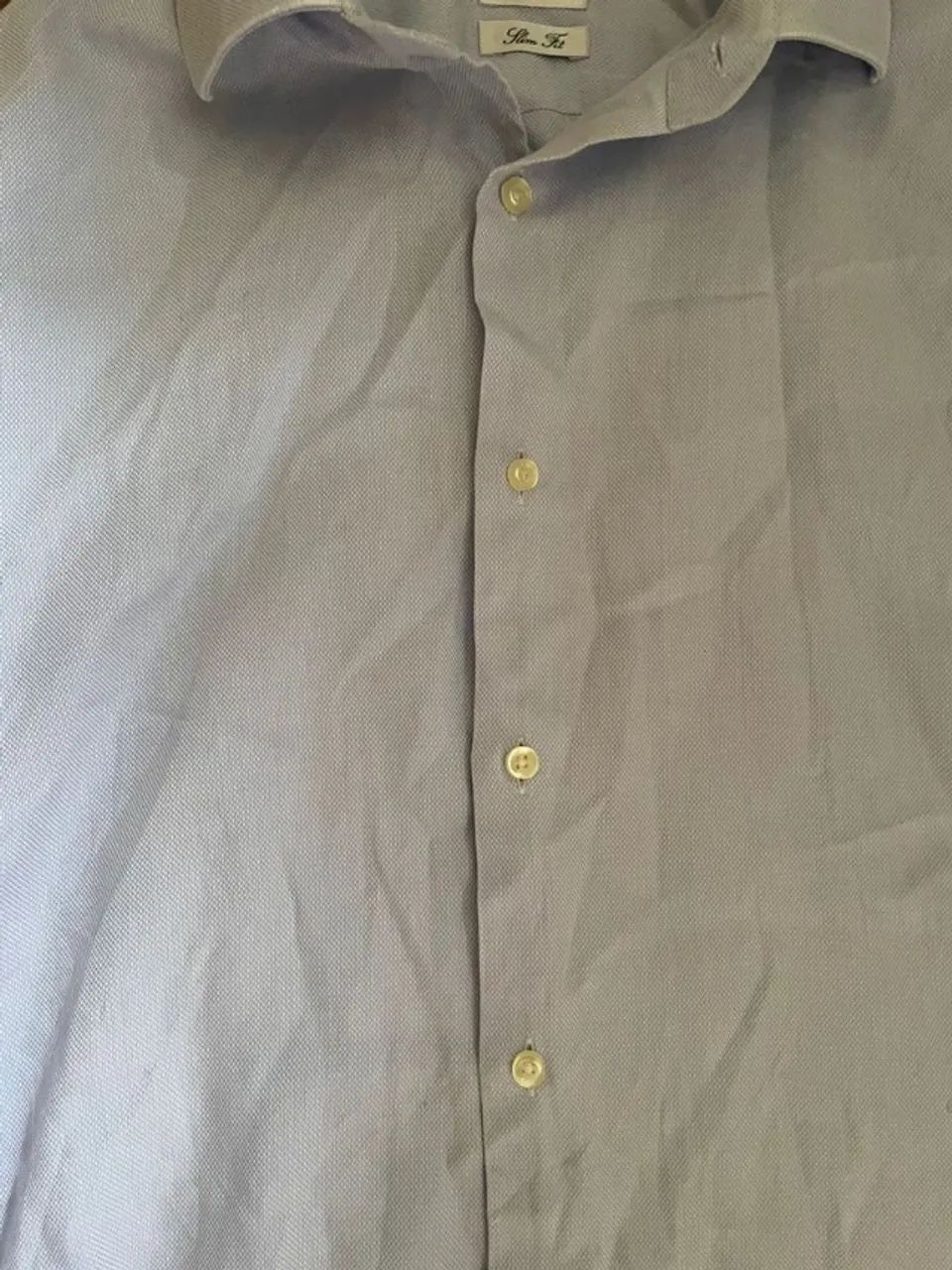 camisa azul macia feminina - Foto 4