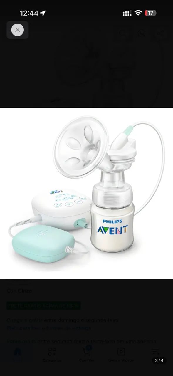 Vendo extrator de leite Philips Avent 2 em 1 ? manual e elétrico