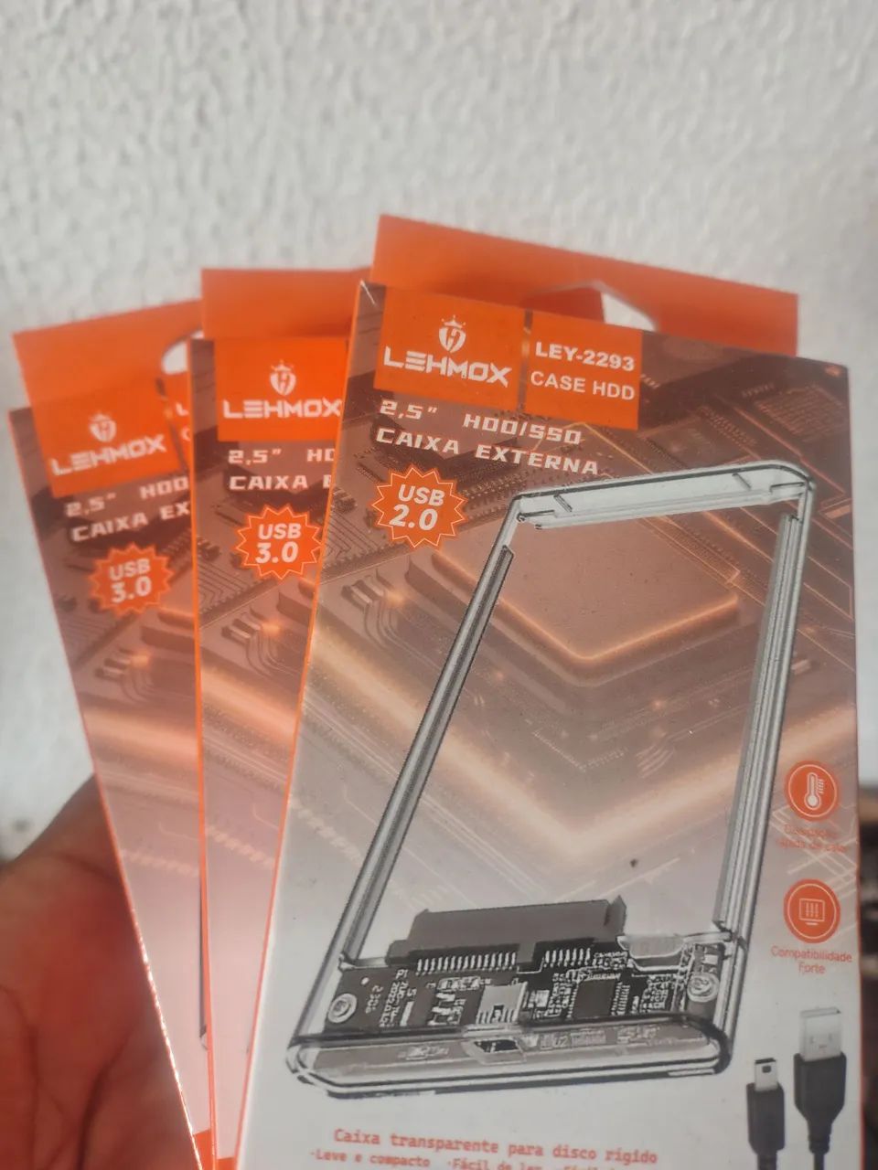 Case 2.0 e 3.0 para SSD e HD 