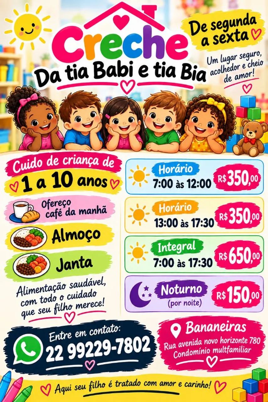 Creche da tia Babi e tia Bia 