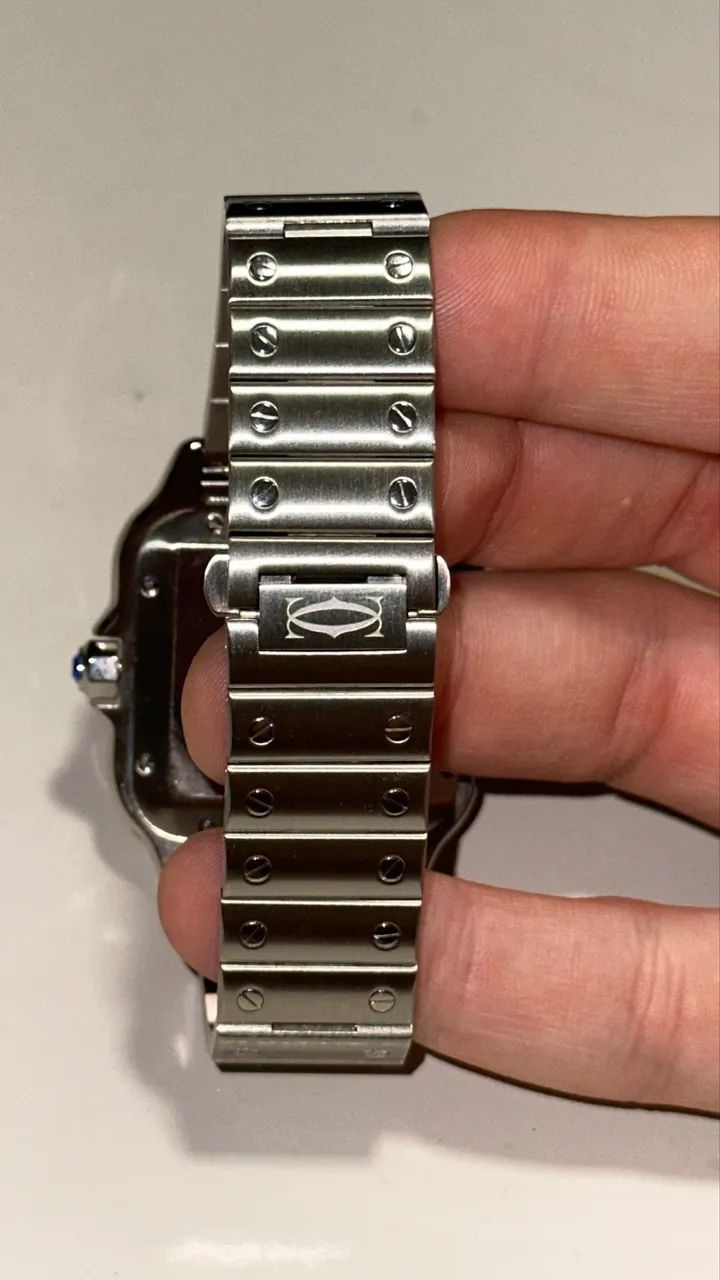Relógio Cartier Santos XL automático Clne - Foto 5