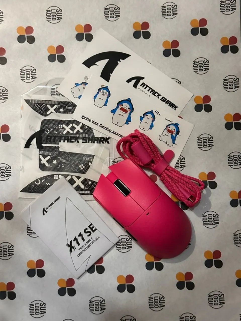Mouse Gamer Attack Shark X11SE Cherry - Foto 3