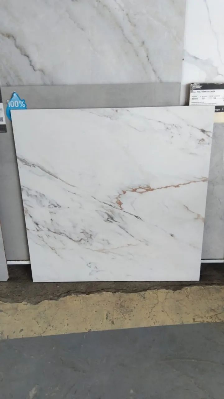 Piso Supreme 60x60 Acetinado Karina - R$29,90 m² | Promoção com Estoque na Baixada Santist