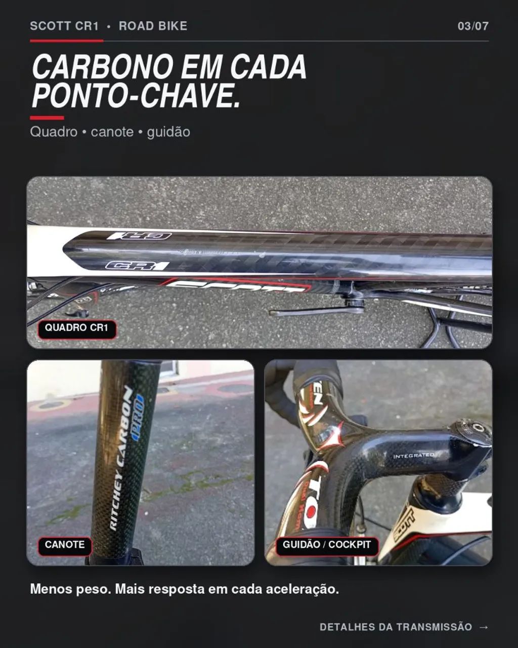 Bicicleta Speed Carbono Scott CR1 - Foto 3