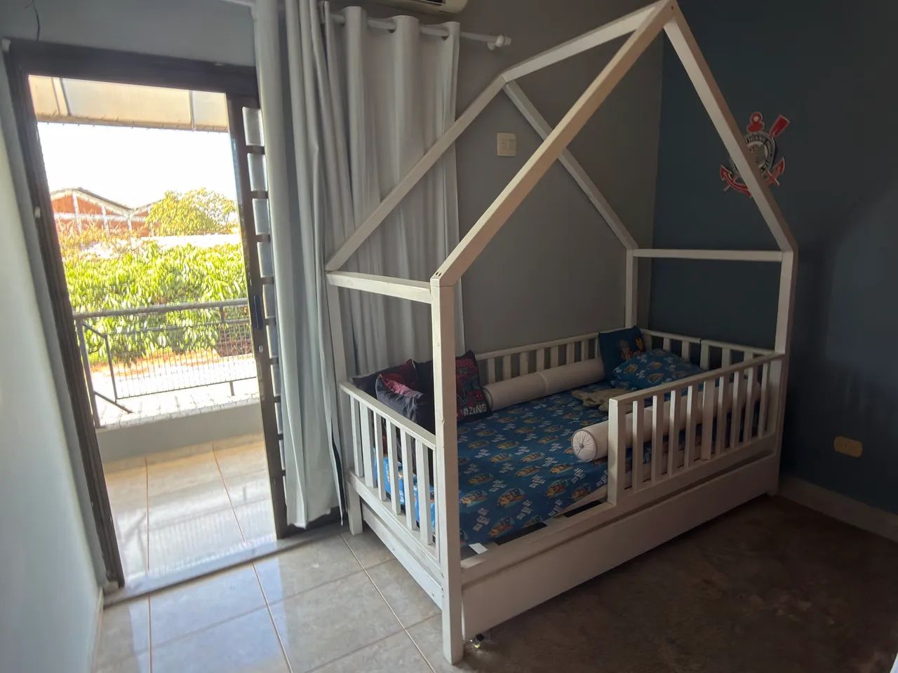 Cama Infantil Montessoriano Com Grade e cama auxiliar  - Foto 4