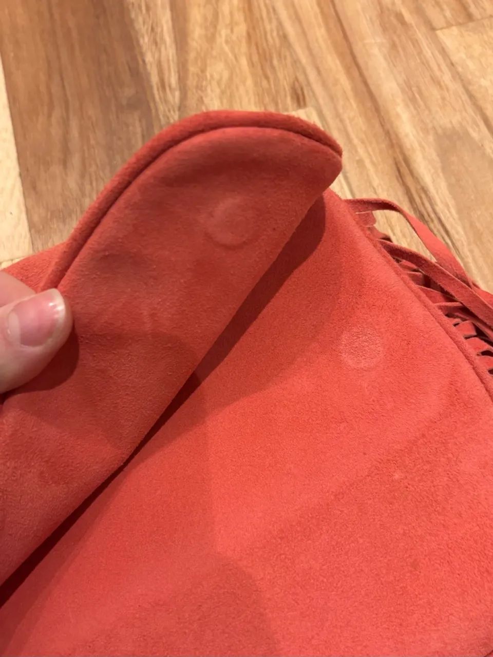 Bolsa Animale - Suede, cor Coral  - Foto 2