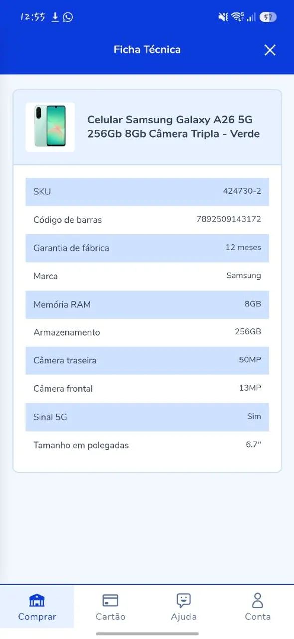 Vendo celular Samsung A26 - Foto 5