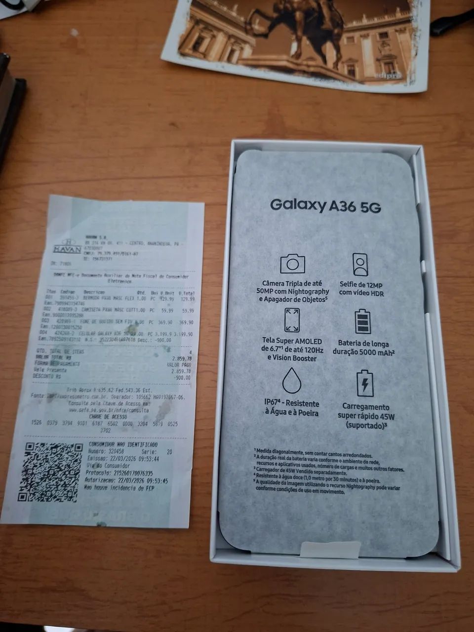 Samsung A36 5G 256Gb (3 Meses de uso) - Foto 2