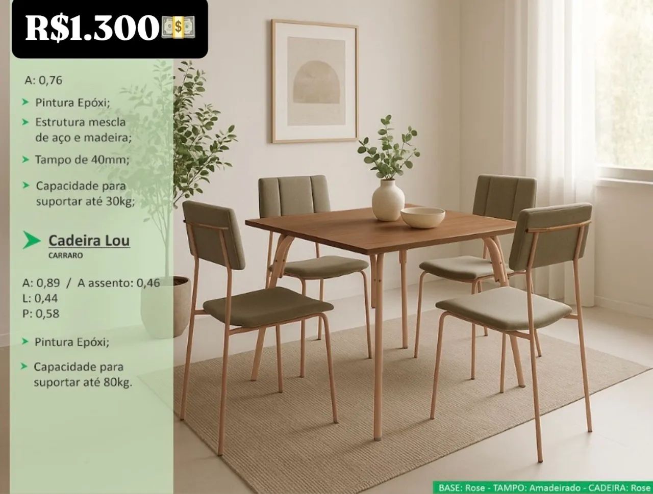 Mesa de jantar E24 - Foto 2