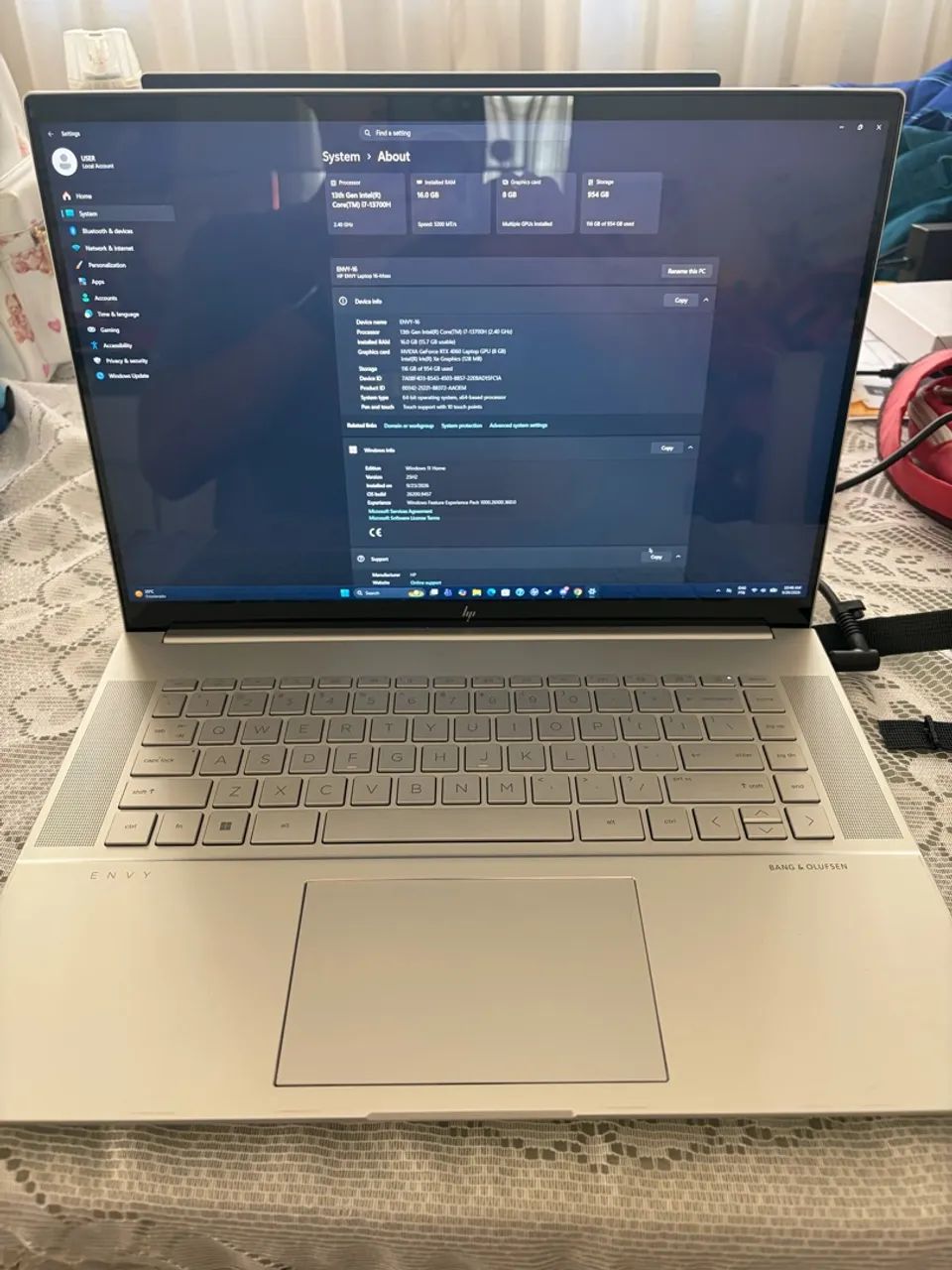 NOTEBOOK GAMER HP ENVY (RTX 4060, I7)
