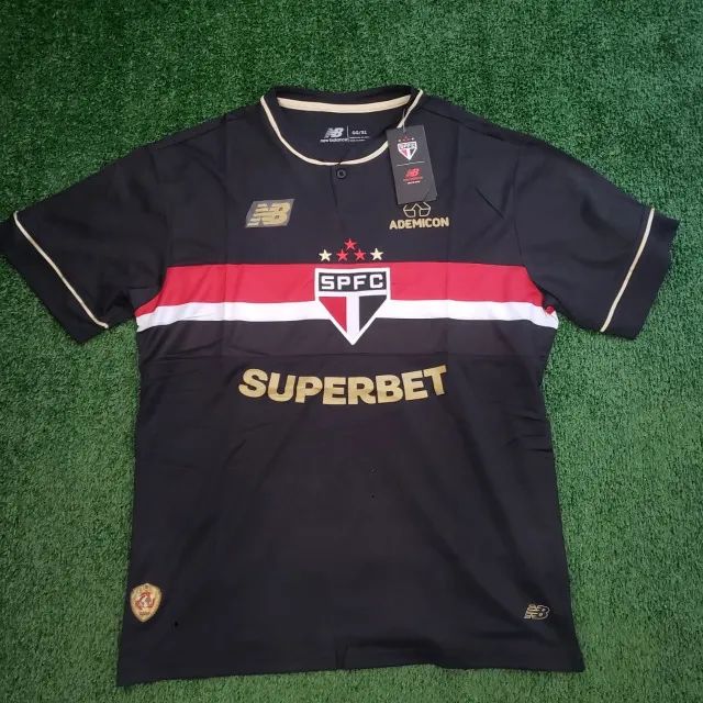 Camisa São Paulo Preta NB Frete Grátis