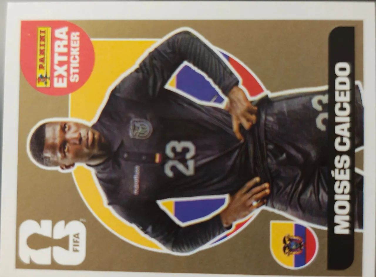 Figurinha Extra Moisés Caicedo Ouro 2026